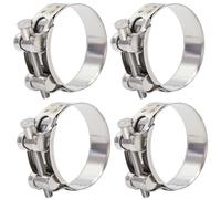 FamlTol Collier de serrage, Lot de 6 Plage de Serrage 40-43mm, T-Bolt Collier Inox, Colliers de Serrage à Boulon en T pour Conduite d'eau, Conduite de gaz, Tube d'automobiles