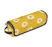 famyily Sac de voyage pour outils de cheveux chauds avec tapis en fer, sac de rangement pour outils chauds, fer à friser, fers plats, volumateur de cheveux, style dessin animé, marguerite abeille