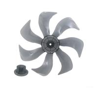 Fan Blade Replacement 14-Inch Low Noise PP Plastic Grey Fan Blade Assembly 14-Inch High Temp Resistant Quiet Operation Fan Parts 14-Inch For Standing Desk 14-Inch 355mm Fan Blade Set Lightweight(1pc)