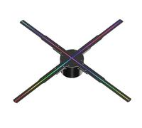 Fan d’hologramme 3D Projecteur Holographique 3D 50 Cm For Bar, Restaurant, Décoration De Noël, Ventilateur LED, Panneau Publicitaire Holographique pour les enseignes de magasin d'affaires, bar, casino