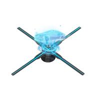 Fan d’hologramme 3D Ventilateur Holographique 3D 56 Cm/22,1 Pouces, 672 Perles LED Dans 4 Pales De Ventilateur, Projecteur Holographique Par Carte TF, Application Et Télécommande, Halloween pour les e