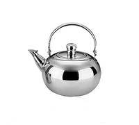 Fancyland Théière en INOX - Bouilloire sifflante en INOX - 1L/1.5L/2.5L Théière Cafetière Bouilloire à thé en Convient pour cuisinière à gaz/cuisinière à Induction/Chauffage électrique
