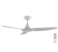Fanelite - Brasseur d'air 132 cm blanc FANDC52N - Moteur DC 18W - Télécommande - 3 pales - Très silencieux