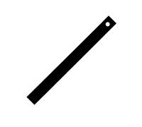 Fanelite - Rallonge noire 60 cm (Ø 21 mm) compatible brasseurs d'air FANDC52LN-BK / FANDC52LN-BKC / FANDC52LN-BKD / FANDC52N-BK / FANDC52N-BKC / FANDC52N-BKD