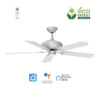 Fanelite - Ventilateur de plafond 152 cm ALIZE - Moteur DC 38W - Télécommande - Wifi&Contrôles vocaux - 5 pales - Très silencieux