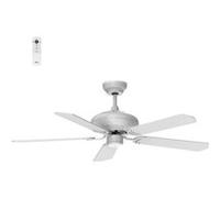 Fanelite - Ventilateur de plafond 152 cm ALIZE - Moteur DC 38W - Télécommande - Wifi - Contrôles vocaux - 5 pales - Très silencieux BLANC G