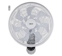 Fanelite - Ventilateur mural FVM45-1 - Blanc - Hélice 14 pales - Fort débit d'air - Grilles plastiques - Télécommande
