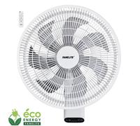 Fanelite - Ventilateur mural FW40-DC - Moteur DC - Hélice 40 cm - 7 vitesses - Oscillant ou fixe - 28W - Silencieux