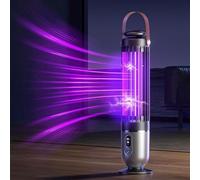 FanFuGuo® Lampe Anti Moucherons Anti Moustique Mouche Rechargeable, Lampe UV et veilleuse 2 en 1 avec capteur crépusculaire, Anti Insectes Volants Tue Mouche Electrique Intérieur et extérieur (Black1)