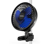 FanGoFast Ventilateur Clipable 10W, Ventilateur de Culture avec Clip, EC Moteurs Manuelle Oscillation, 10 Vitesses, Silencieux Oscillant pour Tente de Culture
