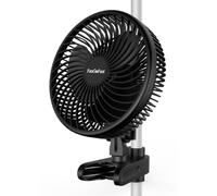 FanGoFast Ventilateur Clipable 10W, Ventilateur de Culture avec Clip, EC Moteurs Manuelle Oscillation, 10 Vitesses, Silencieux Oscillant pour Tente de Culture