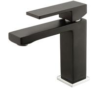 Fangolo mitigeur lavabo bas noir Essebagno