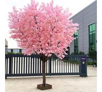 FANGQMM Arbre Artificiel de Fleurs de Cerisier/pêcher Rose en Soie, Arbre à souhaits de Simulation de Cerisier, Arbre à souhaits, pour intérieur et extérieur Round-2x2m/78x78in