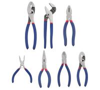 Fangssiy Kit de Pinces | Serre-Joint Portable À Bec Long,Kit 7 Pièces Pinces et Clés | pour atelier, plomberie, électricité, bricolage, automobile, extérieur, construction, ménage, maison, jardin,