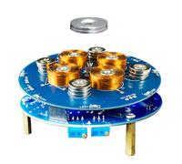 Fangxuee Kit D'Expérience de Lévitation Magnétique DIY Projet de Soudage Pratique D'Assemblage de Soudure 2-5W 150G Charge Aimant Kit Électronique