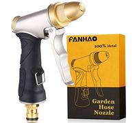 FANHAO Pistolet d'arrosage avec buse en laiton, Réglable, Haute Pression | Pulvérisation Variable, poignée Ergonomique antidérapante arroseur, idéal pour voiture, animaux, jardin et nettoyage