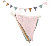 Fanion triangulaire en tissu de coton, drapeaux triangulaires suspendus