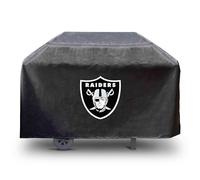 FANMATS 41135 NFL - Las Vegas Raiders - Housse de Barbecue rectangulaire Noire - Convient aux barbecues à 3 et 4 brûleurs - 172,7 x 53,3 x 88,9 cm
