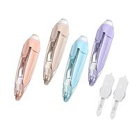 FANNAS 4 Pièces Correcteur Blanc à Ruban 6m x 5mm Ruban Correcteur avec 2 Noyau Remplaçable Rubans Correcteurs Longue Durée Idéal Comme Accessoire Bureau Parfait pour l'Ecole et au Bureau
