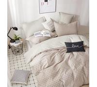Fanny & Céline Housse de Couette Percale 100% Coton 80 Fils 240x220cm avec 2 taies d'oreiller 65x65cm Parure 3 Pièces FC-2513