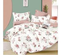 Fanny & Céline Parure 3 Pièces 100% Coton 80 Fils Housse de Couette 240x220cm+65x65cmx2_FC-054