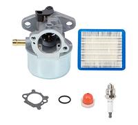 FanPaYY Kit Carburateur 799868 Pour Moteurs Briggs & Stratton 4-7HP | Tondeuses À Gazon 499059 498170 497586 498254 497314 497347 698444 Avec Poire D’amorçage Et Filtre À Air