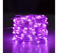 FANSU Guirlande Lumineuse Alimenté par USB, LED Fairy Lights Deco, Guirlande LED Decoration Intérieur et Extérieur Chambre Noël Maison Jardin Fête (Violet,20m 200 lumières)