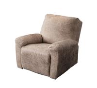 FANSU Housse de Fauteuil Relax Extensible 1/2/3 Places, Imperméable Housse de Fauteuil Relax Inclinable Electrique avec Poche, 4/6/8 Pièce Protege de Meubles pour Canapé (Taupe,2 Places)