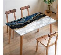FANSU Nappe Rectangulaire Carré Ajustée, Nappe à Bords élastiques, Marbre Classique Nappe de Table pour Extérieur, la terrasse, Cuisine Fête Jardin et Salle à Manger (120x120cm,Patchwork)