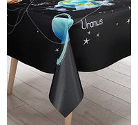 FANSU Nappe Rectangulaire, Cuisine Enfant 3D Nappe de Table Imperméable Anti Tache Résistant Lavable et Facile d?Entretien Nappe pour Fête Restaurant Jardin Décoration (Galaxie,60x60cm)