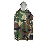 FANSU Serviette de Poncho à Capuche Microfibre Peignoir Serviette De Séchage Rapide for Adultes Plage Plongée Serviettes de Bain à Capuchon Bain de Plage Surf