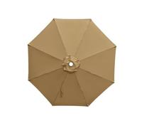 FANSU Toile de Rechange pour Parasol 2,7M/3M Housse de Protection Imperméable, Toile de Parasol Jardin pour 6/8 Baleines, Idéal pour Terrasse et Balcon (2,8M/8 Côtes,Kaki)