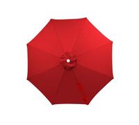 FANSU Toile de Rechange pour Parasol 2,7M/3M Housse de Protection Imperméable, Toile de Parasol Jardin pour 6/8 Baleines, Idéal pour Terrasse et Balcon (2,7M/8 Côtes,Rouge)