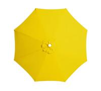 FANSU Toile de Rechange pour Parasol 2,7M/3M Housse de Protection Imperméable, Toile de Parasol Jardin pour 6/8 Baleines, Idéal pour Terrasse et Balcon (2,7M/6 Côtes,JJ-01 Jaune)