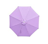 FANSU Toile de Rechange pour Parasol 2,7M/3M Housse de Protection Imperméable, Toile de Parasol Jardin pour 6/8 Baleines, Idéal pour Terrasse et Balcon (2M/6 Côtes,Violet Clair)