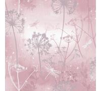 Papier Peint DamselFly Fantasia Rose - Arthouse 692305 Paillettes Pissenlit