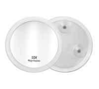 Fantasia Miroir Cosmétique Grossissant, Grossissement 10x, Acrylique Transparent avec Ventouses, Ø Interne 8 cm