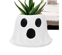 Fantasma Pot à crayons décoratif pour Halloween | Bocal à biscuits gothique pour bureau, bibliothèque, salon, entrée, bureau, fête