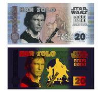 FANTASY CLUB Billet Star Wars Trilogie Original Han Solo | Marchandising officiel | Édition limitée avec hologramme doré et effets UV