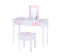 Fantasy Fields Coiffeuse Enfant Bois Table Maquillage Miroir Tabouret Teamson TD-13295A
