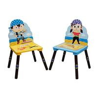 Fantasy Fields Lot de 2 chaises Enfant en Bois Pirate Island TD-11593A3