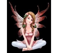 Fantasy Figurine d'elfe Rose assis dans un siège tailleur 11 cm