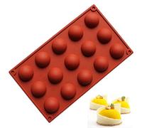 FantasyDay® Ustensiles à pâtisserie Antiadhésif Moule en Silicone pour Muffins, gâteau au Chocolat, Moule à savons, Cupcake Et Gelée - Ustensile de Cuisine en Silicone - Forme de Demi-Sphères
