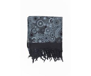 Fantazia - Chèche - Foulard coton Népal - Foulard cheche pareo noir imprime Khalei Taille unique