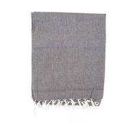Fantazia - Chèche - Foulard coton Népal - Foulard doux bobo chic gris chiné zen Taille unique