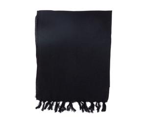 Fantazia - Chèche - Foulard coton Népal - Foulard doux mixte basic noir uni