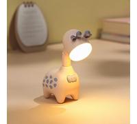 Fantes Veilleuse girafe rechargeable par USB pour chambre d'enfant, enfant, étudiant, fête d'anniversaire, décoration d'intérieur (rose)