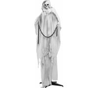 Fantôme déco 190cm avec son et lumière, avec yeux LED lumineux