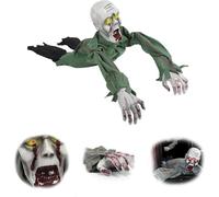 Fantôme électrique rampant d'Halloween avec voix d'horreur,sonore, accessoire sanglant rampant, décoration de fête, accessoires de maison hantée