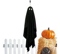 Fantômes Halloween extérieurs Yeux Lumineux en Tissu de 119 cm